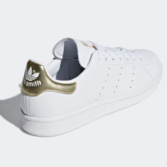 ADIDAS Stan Smith White and Gold - Picture 1 of 11